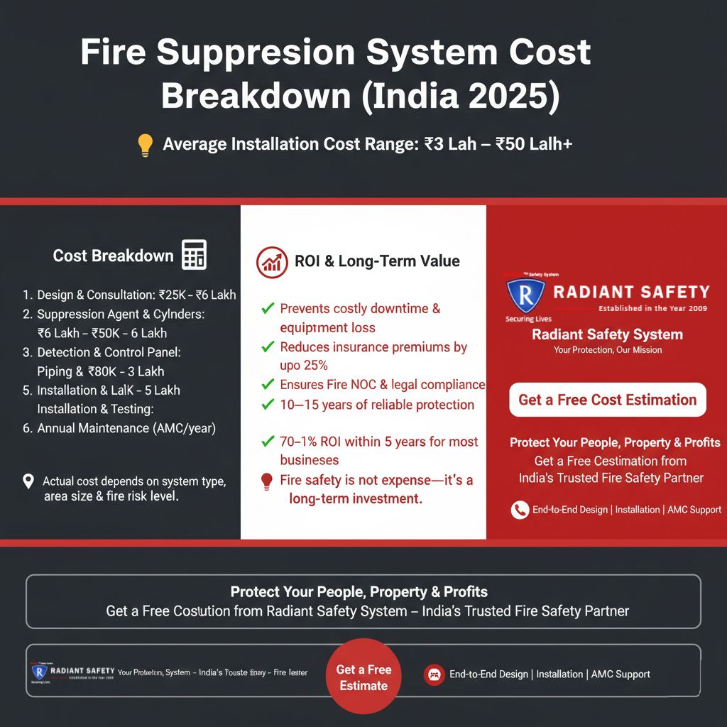 Fire Suppression System Installation Cost Breakdown and ROI Explained